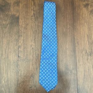 100% Dormeuil Blue Silk Tie